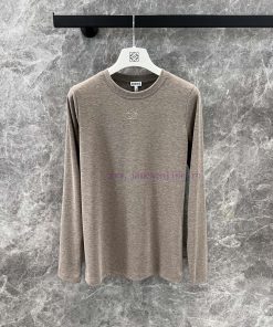 BT60682 Loewe 25Ss Spring/Summer New Classic Chest Embroidered Long Sleeve T-shirt | The Produc e4gqzpme