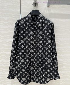 AC76381 L25s Fairy Beauty Flower - Louis Vuitton MONOGRAM Printed Silk Shirt 100% Silk Twill Fa 7jqh1lu8