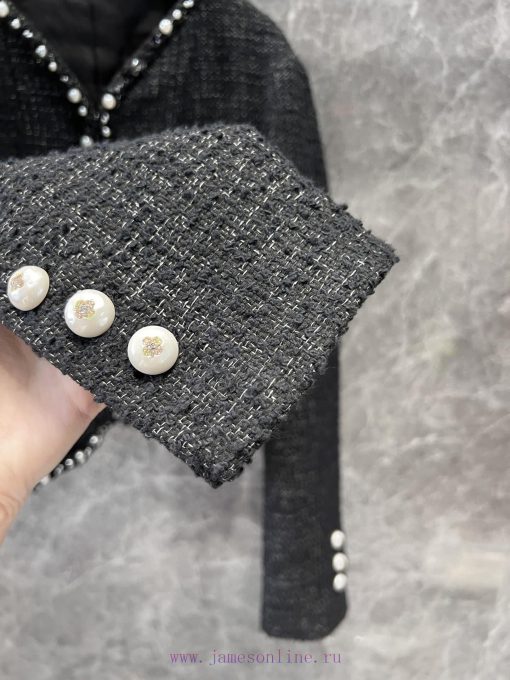 ZW60699 Chanel 25P Early Spring New Twill Soft Woolen Pearl Jacket 丨 YB Developed Product With 0sz5hmb6 - Image 9