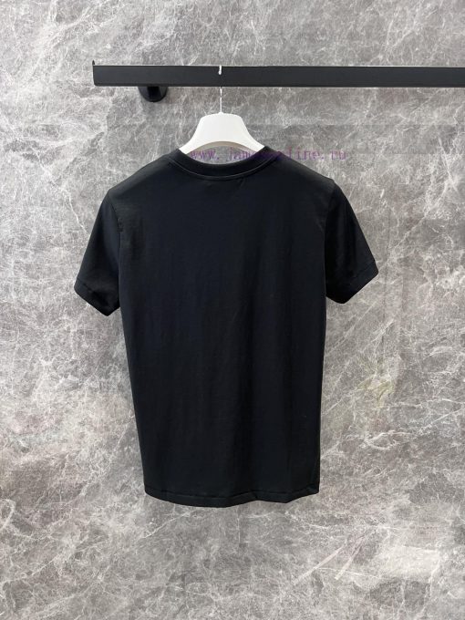 ZT60701 Moncler 25Ss Spring/Summer New Hand Beaded Medallion Cotton Round Neck Short Sleeved T- n0gydroi - Image 3
