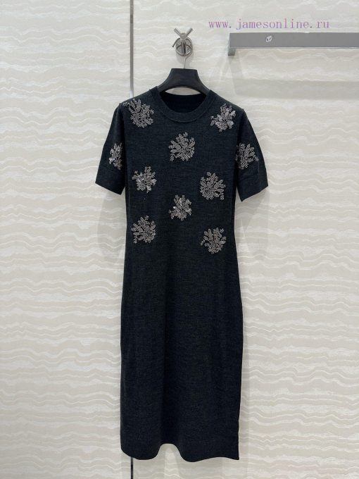AL76399 F Spring And Summer Elegant Temperament Dress Heavy Craftsmanship Positioning Nail Bead el2nxux2