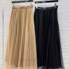 CB76507 Dior 25 Early Spring New Collection Pleated Yarn Skirt With Oversized Hem And Expensive dg4ckw0s