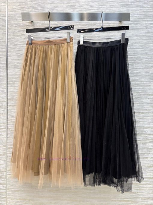 CB76507 Dior 25 Early Spring New Collection Pleated Yarn Skirt With Oversized Hem And Expensive dg4ckw0s