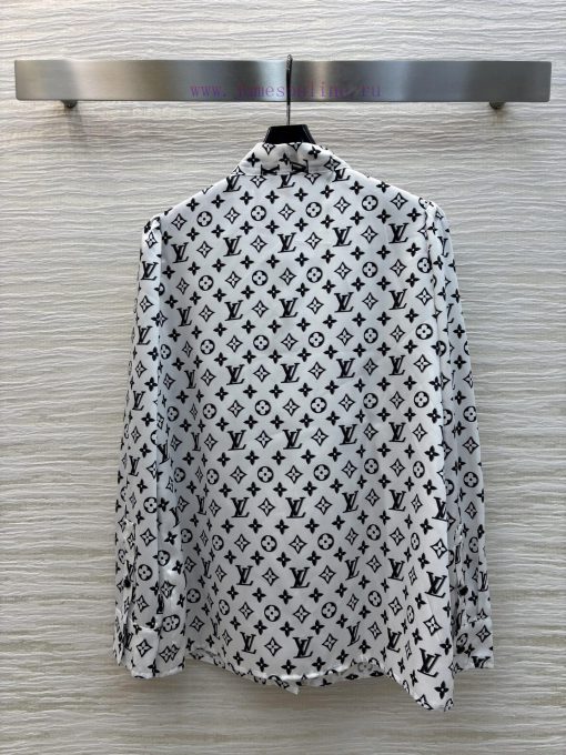 CC76518 Louis Vuitton 25 Spring/Summer Classic Floral Barrage Printed Float Collar Shirt Custom 9ze15l1i - Image 9