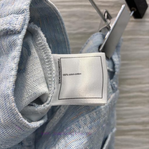 CK76519 Chanel 25 Light Blue A-line Denim Shorts With A High Waisted A-line Silhouette Instantl tefajvdh - Image 10