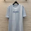 CT76521 Niche Design 25 Spring/summer New Item Embroidered Logo Light Blue Short Sleeved T-shir ilf40f7o