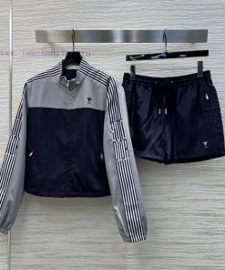 CT76529 Dior 25 Early Spring New Collection Contrasting Color Design Casual Nylon Suit Stand Up ak9jk5it