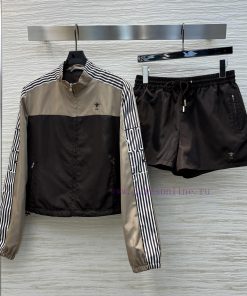 CT76529 Dior 25 Early Spring New Collection Contrasting Color Design Casual Nylon Suit Stand Up kgy8vdc4