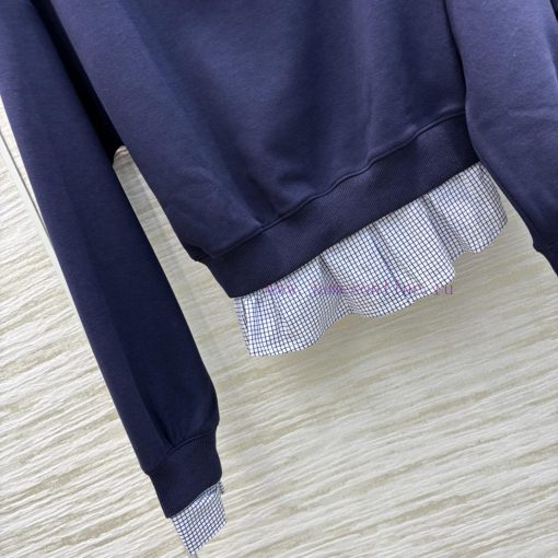 CT73537 Celine 25 Early Spring New Item Fake Two-piece Casual Set With A Shoulder Collar Top An 9akacaqr - Image 7