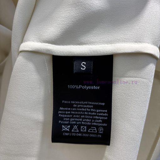 CT76550 Prada 25 Spring/Summer New Collection Triangular Decorative Round Neck Short Sleeve Top 0zrembux - Image 10