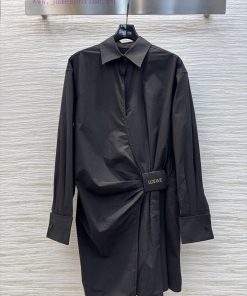 CL76572 Loewe Chen Turin Same Style Pleated Lace Up Shirt Skirt Can Be Sweet Or Salty High-end ojdyvexv