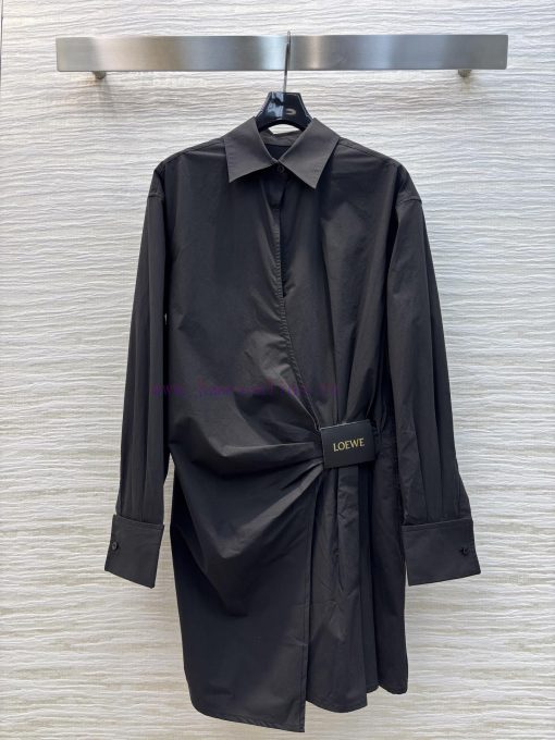 CL76572 Loewe Chen Turin Same Style Pleated Lace Up Shirt Skirt Can Be Sweet Or Salty High-end ojdyvexv - Image 2