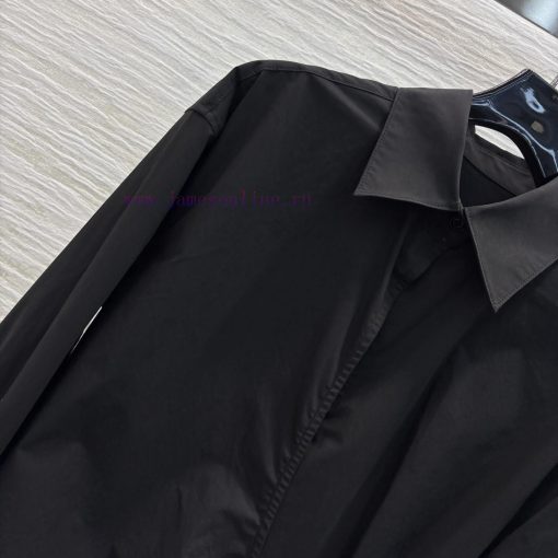 CL76572 Loewe Chen Turin Same Style Pleated Lace Up Shirt Skirt Can Be Sweet Or Salty High-end ojdyvexv - Image 4