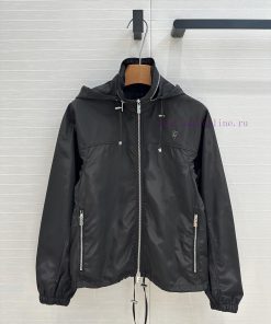 BW76583 Burberry's New Lightweight Nylon Sun Protection Jacket Short Jacket Zipper Hooded Stand uxge3zgn