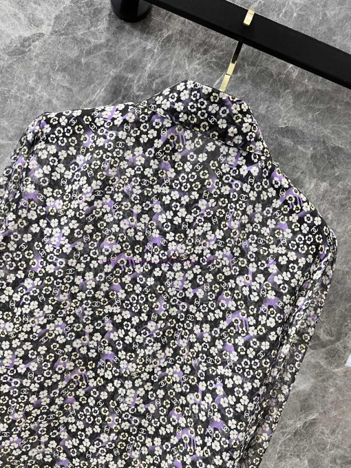 ZC60722 Chan * 25Ss Spring/Summer New Collection: Small Floral Lapel With Ruffle Edge Decoratio e9oo3cum - Image 5