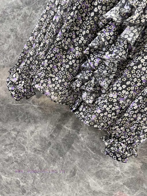 ZC60722 Chan * 25Ss Spring/Summer New Collection: Small Floral Lapel With Ruffle Edge Decoratio e9oo3cum - Image 8