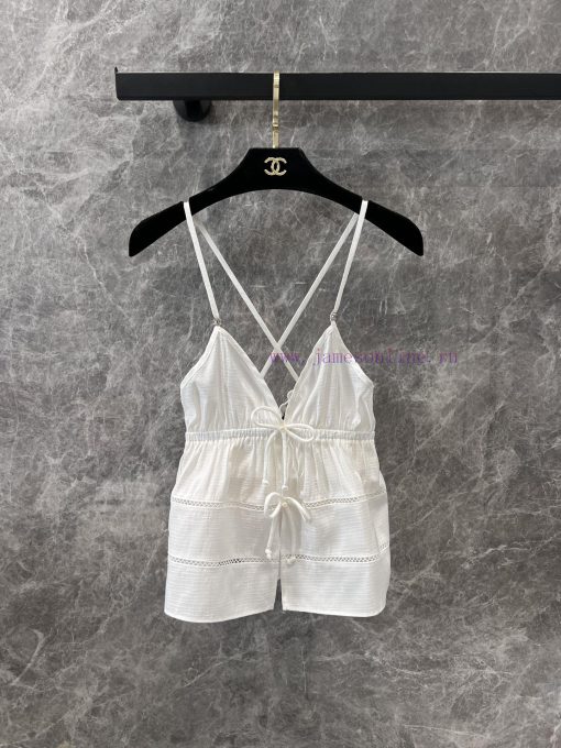 ZT60729 Chanel 25P Spring/Summer New Sexy Hollow Bow Strap Tank Top | YB Development's Cross Ba w3lfsk1r - Image 2