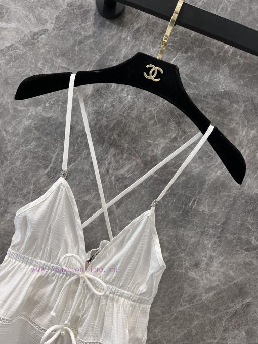 ZT60729 Chanel 25P Spring/Summer New Sexy Hollow Bow Strap Tank Top | YB Development's Cross Ba w3lfsk1r - Image 4