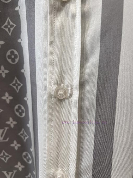 ZC60731 Louis Vuitton 25Ss Early Spring New Top Of The Line Silk Presbyopia Long Sleeved Contra k3xetytq - Image 6