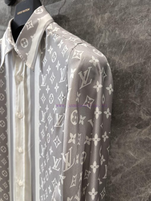 ZC60731 Louis Vuitton 25Ss Early Spring New Top Of The Line Silk Presbyopia Long Sleeved Contra k3xetytq - Image 7