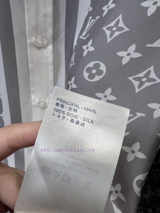 ZC60731 Louis Vuitton 25Ss Early Spring New Top Of The Line Silk Presbyopia Long Sleeved Contra k3xetytq - Image 10