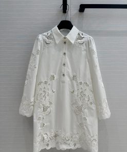 Strongly Recommend BL76612 D&G * 25 New Long Sleeved Shirt Skirt With Heavy Craftsmanship Embro 0787nlxy