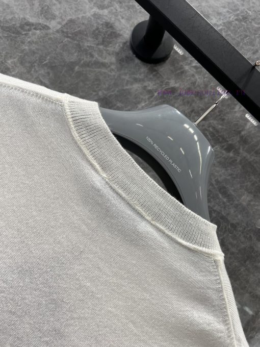 ZT60750 Prada 25Ss Early Spring New Product Letter Jacquard Light And Thin Knitted Top | Produc 6d2fnzfs - Image 7
