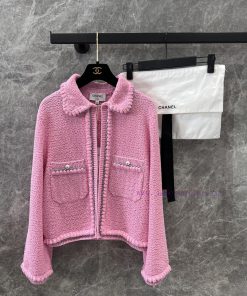 ZW60755 Chanel 25P Early Spring New One Button Doll Collar Knitted Cardigan | Yb Developed And mjj757zt