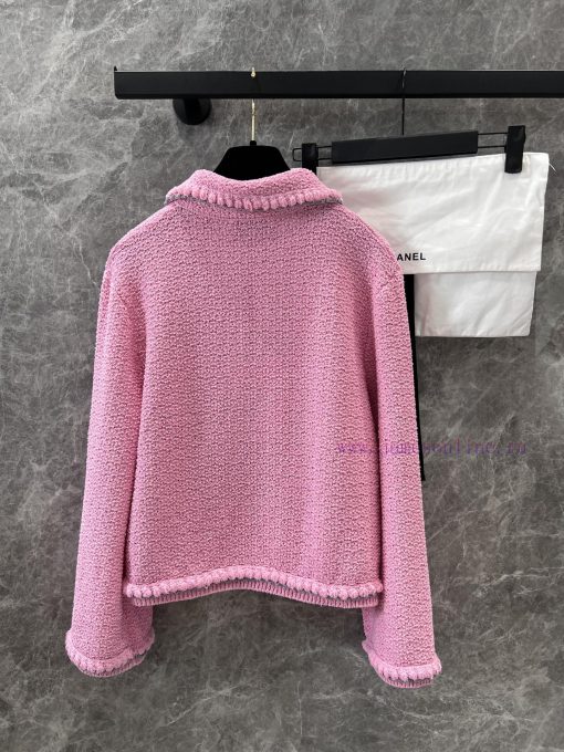ZW60755 Chanel 25P Early Spring New One Button Doll Collar Knitted Cardigan | Yb Developed And mjj757zt - Image 3