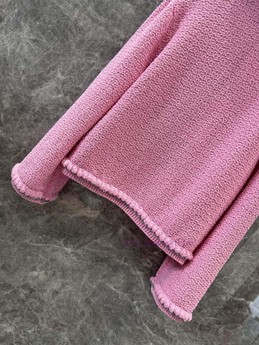 ZW60755 Chanel 25P Early Spring New One Button Doll Collar Knitted Cardigan | Yb Developed And mjj757zt - Image 9
