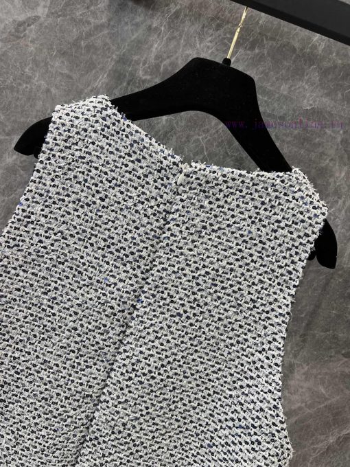 ZL60760 Chanel 25P Early Spring New French Socialite Chanel Style Coarse Tweed Dress | Produced rpg6szk3 - Image 5