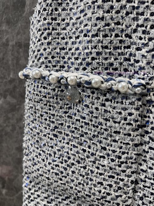 ZL60760 Chanel 25P Early Spring New French Socialite Chanel Style Coarse Tweed Dress | Produced rpg6szk3 - Image 6