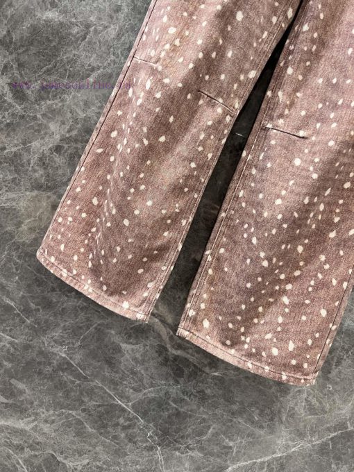 ZK60759 Miumi * 25Ss Early Spring New Sika Pattern Straight Leg Wide Leg Cowboy Pants 丨 Develop a58rg10d - Image 8