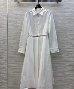CL76631 Gucci 25 Spring/Summer New Collection A Collared Shirt Style Dress With Logo Embellishm 9ydxd4ya