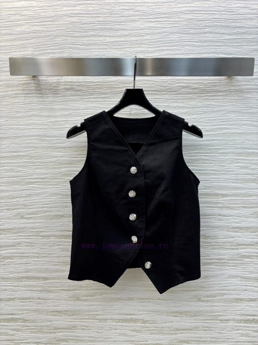 CW76673 Louis Vuitton 25 Early Spring New Item V-neck Denim Vest That Can Be Worn All Year Roun qytr5pqi - Image 2