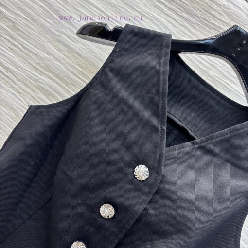 CW76673 Louis Vuitton 25 Early Spring New Item V-neck Denim Vest That Can Be Worn All Year Roun qytr5pqi - Image 4