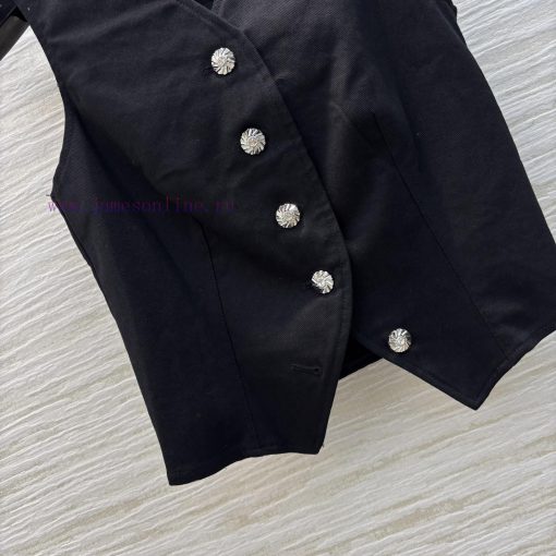 CW76673 Louis Vuitton 25 Early Spring New Item V-neck Denim Vest That Can Be Worn All Year Roun qytr5pqi - Image 7