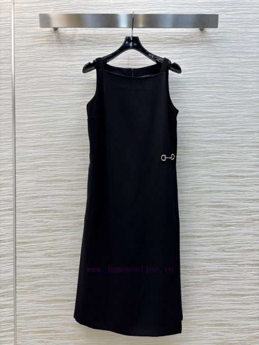 CL76685 Gucci 25 Spring/Summer Double G Interlocking Decorative Strap Dress Is Atmospheric And bpsospyl