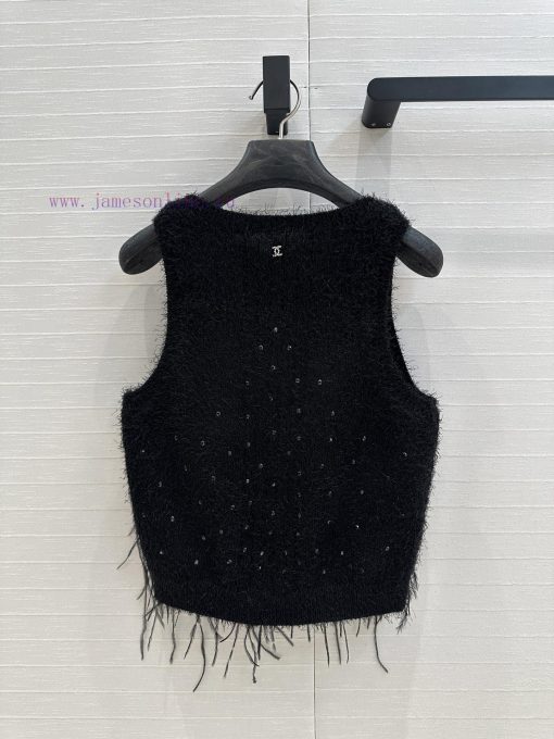 BT76687 25p New Feather Knitted Tank Top Elegant And Stylish With Drifting Feather Hot Diamond hlx0zlj5 - Image 9