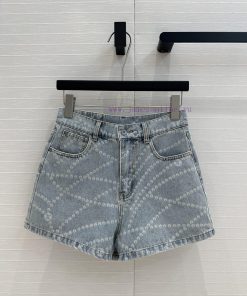 Hot Selling Recommendation: BK76689 Coco Chanel Girls' Precious Chain Print Retro Washed Blue D fg73qfqm