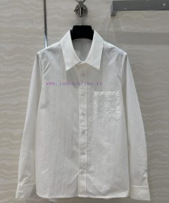AC76699 LW Fashionable And Exquisite Embroidered Pocket High Sense Shirt White Rich Beauty Must fl99reuc