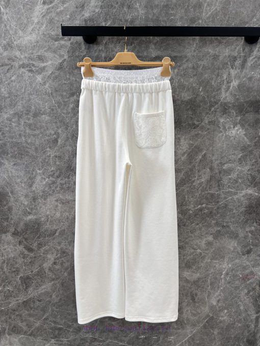 ZK60781 Miumi * 25Ss Spring/Summer New Drawstring Double Waist Style Casual Pants | Produced Re cwir90gn - Image 3