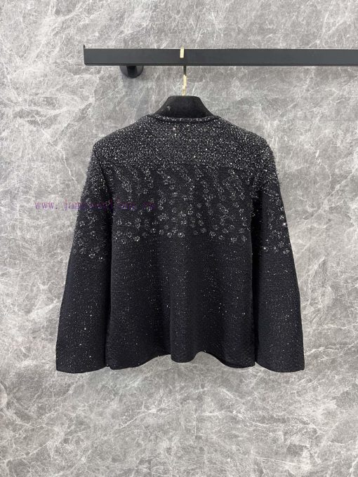 ZW60783 Chanel 25Ss Early Spring New Heavy Industry Bead Knitted Cardigan | Customized Imported vls19ida - Image 3