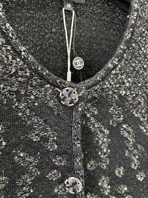 ZW60783 Chanel 25Ss Early Spring New Heavy Industry Bead Knitted Cardigan | Customized Imported vls19ida - Image 6
