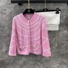 ZW60787 Chanel 25p Early Spring New Heavy Duty Pearl Chain Cashmere Cardigan | Developed And Pr u3oe3c5d