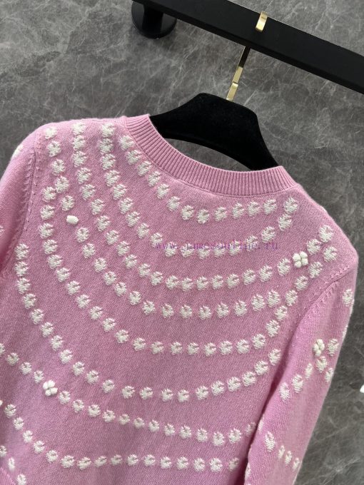 ZW60787 Chanel 25p Early Spring New Heavy Duty Pearl Chain Cashmere Cardigan | Developed And Pr u3oe3c5d - Image 5