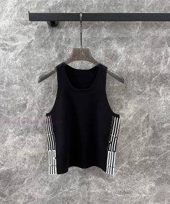ZT60793 Dior 25SS Spring/Summer New Knitted Tank Top | Produced In Premium Black And White Supe hg19s17w