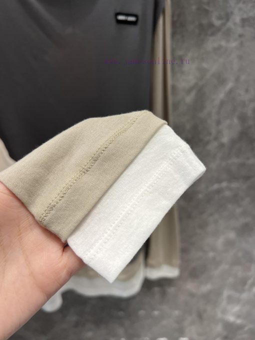 ZT60795 Miumi * 25Ss Spring/Summer New Collection Letter Logo Sticker Color Contrast Splicing F uiyqu3bx - Image 8