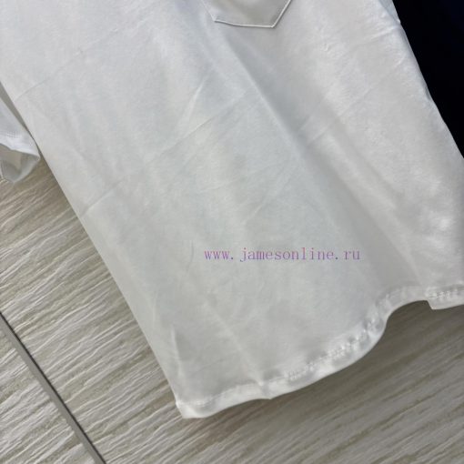CT76709 Louis Vuitton 25 Early Spring New Collection Embroidered Solid Color Short Sleeve T-shi gwgcgi66 - Image 7