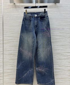 CK76713 Chanel 25 Spring/Summer Fashion Show Synchronized Heavy Duty Diamond Feather Decorated a3ci8x81